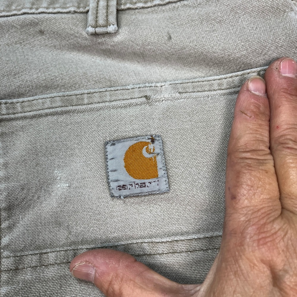 Carhartt Rugged Flex Pants Men 33x32‎ Gray Straight Leg Cargo Relaxed Distressed - Picture 15 of 16